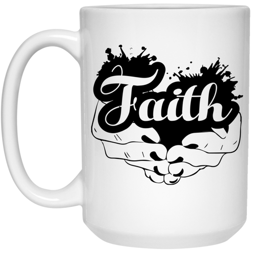 Faith 15 oz. White Mug