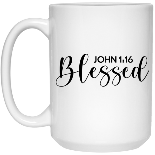 Blessed 15 oz. White Mug