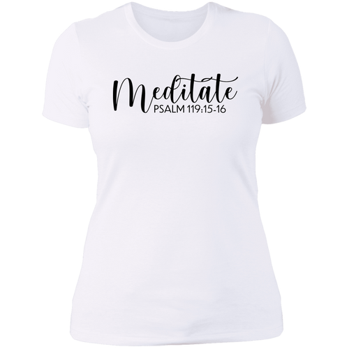 Meditate Ladies' Boyfriend T-Shirt