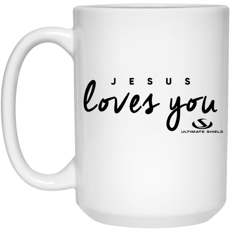 JESUS loves you 15 oz. White Mug