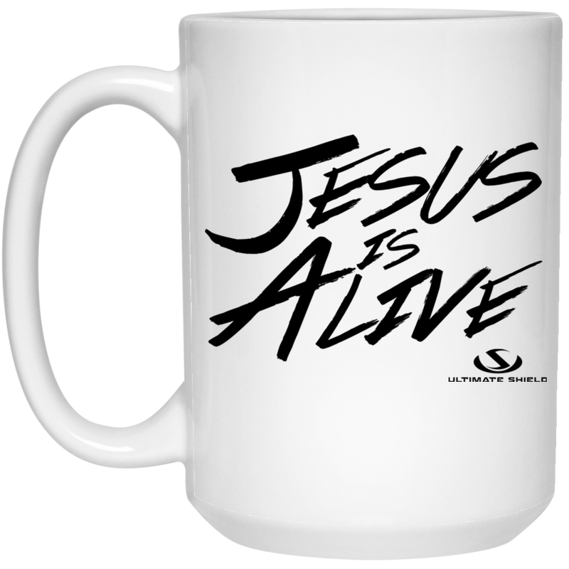 JESUS IS ALIVE 15 oz. White Mug