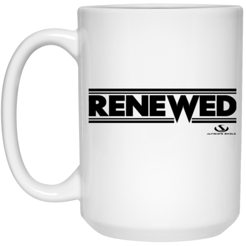 RENEWED 15 oz. White Mug