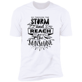 GO THROUGH THE STORM AND REACH THE SUNSHINE Premium Short Sleeve T-Shirt