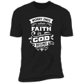 WORRY END WHEN FAITH IN GOD BEGINSPremium Short Sleeve T-Shirt