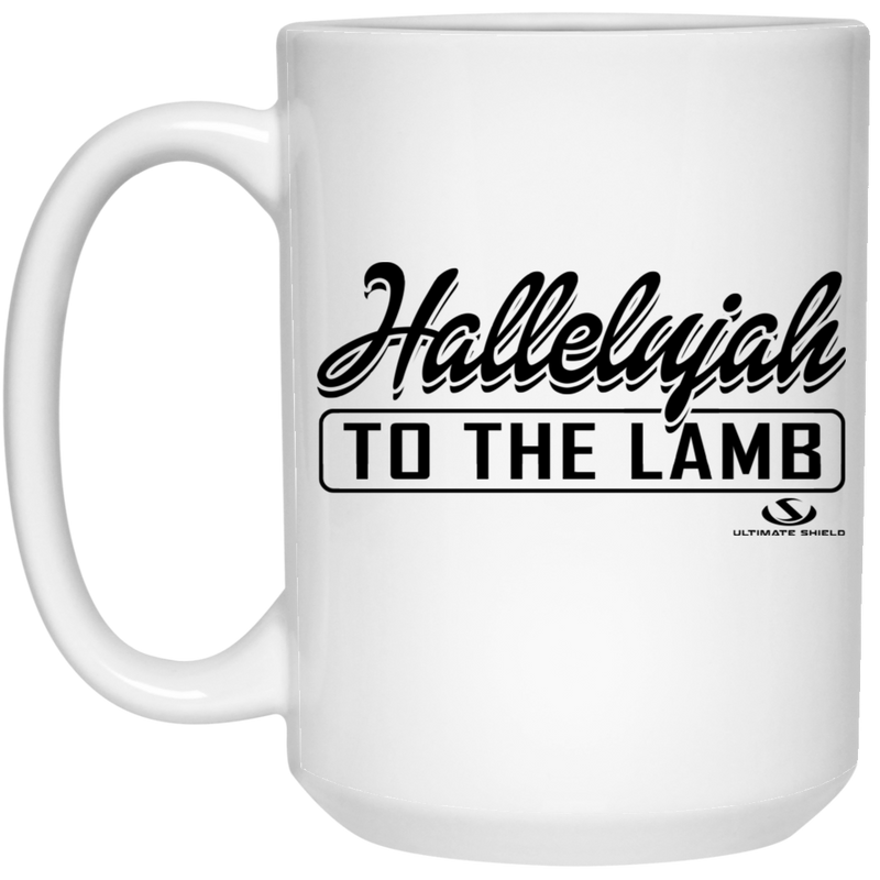 Hallelujah TO THE LAMB 15 oz. White Mug