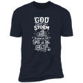 GOD SEND THE STORM TO SHOW US THAT HE IS THE SHELTER Premium Short Sleeve T-Shirt