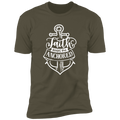 FAITH KEEPS ME ANCHORED Premium Short Sleeve T-Shirt