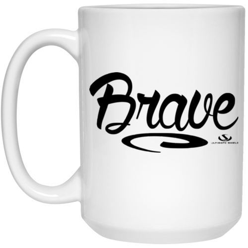 Brave 15 oz. White Mug