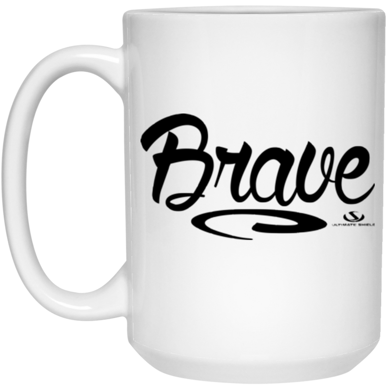 Brave 15 oz. White Mug