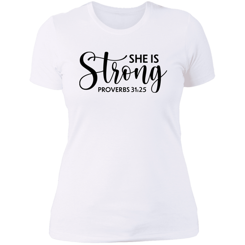 She is strong NL3900 Ladies' Boyfriend T-Shirt