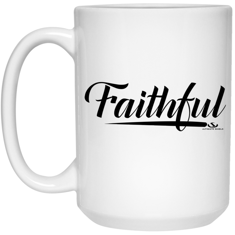 Faithful 15 oz. White Mug