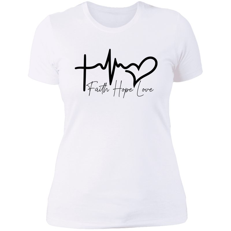 Faith hope love Ladies' Boyfriend T-Shirt