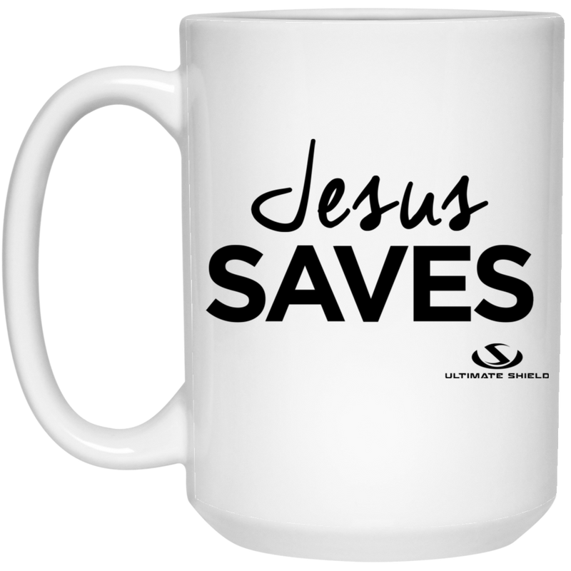 Jesus SAVES 15 oz. White Mug