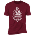 FAITH KEEPS ME ANCHORED Premium Short Sleeve T-Shirt