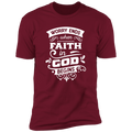 WORRY END WHEN FAITH IN GOD BEGINSPremium Short Sleeve T-Shirt