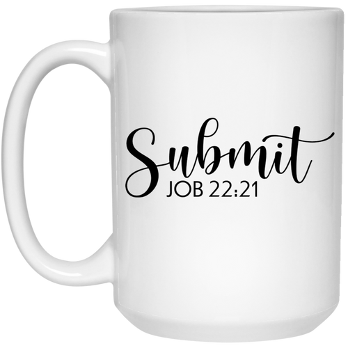 Submit 15 oz. White Mug