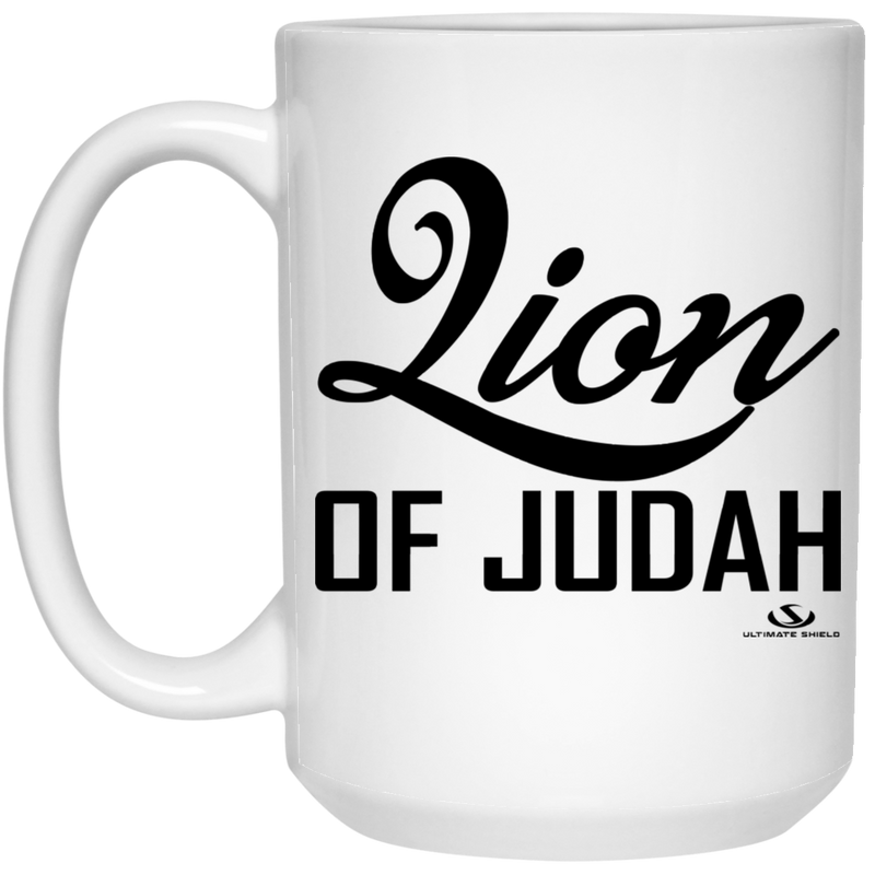 Lion OF JUDAH 15 oz. White Mug