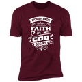 WORRY END WHEN FAITH IN GOD BEGINSPremium Short Sleeve T-Shirt