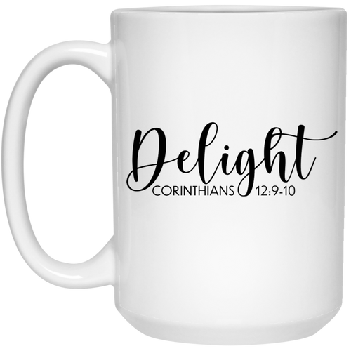 Delight 15 oz. White Mug