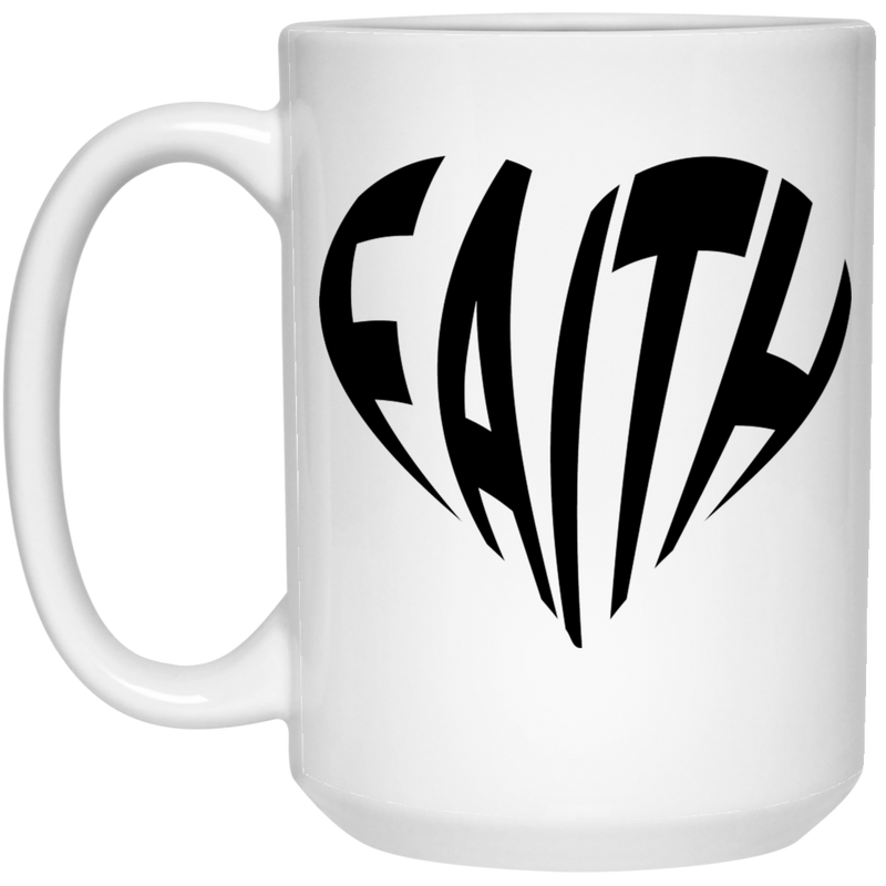 Faith 15 oz. White Mug