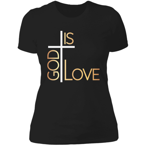 God is love Ladies' Boyfriend T-Shirt