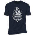 FAITH KEEPS ME ANCHORED Premium Short Sleeve T-Shirt