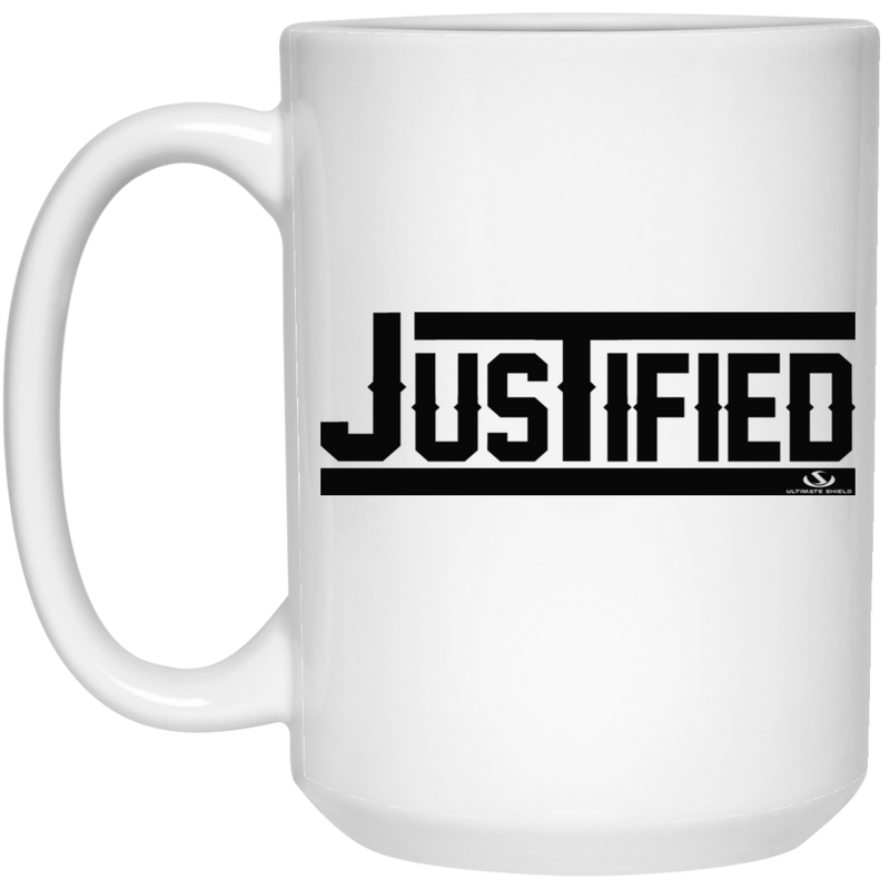 JUSTIFIED  15 oz. White Mug