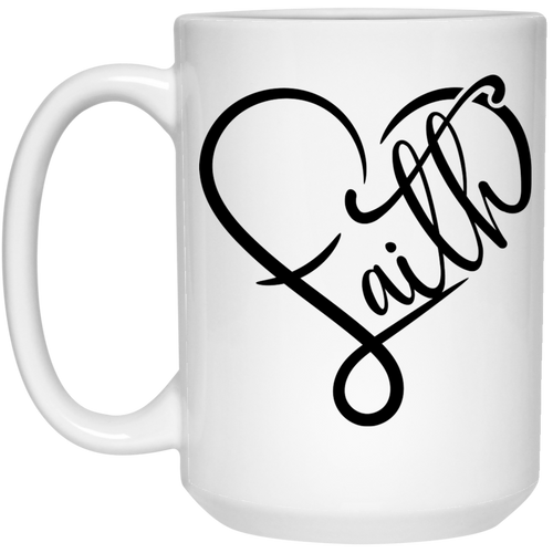 Faith 15 oz. White Mug