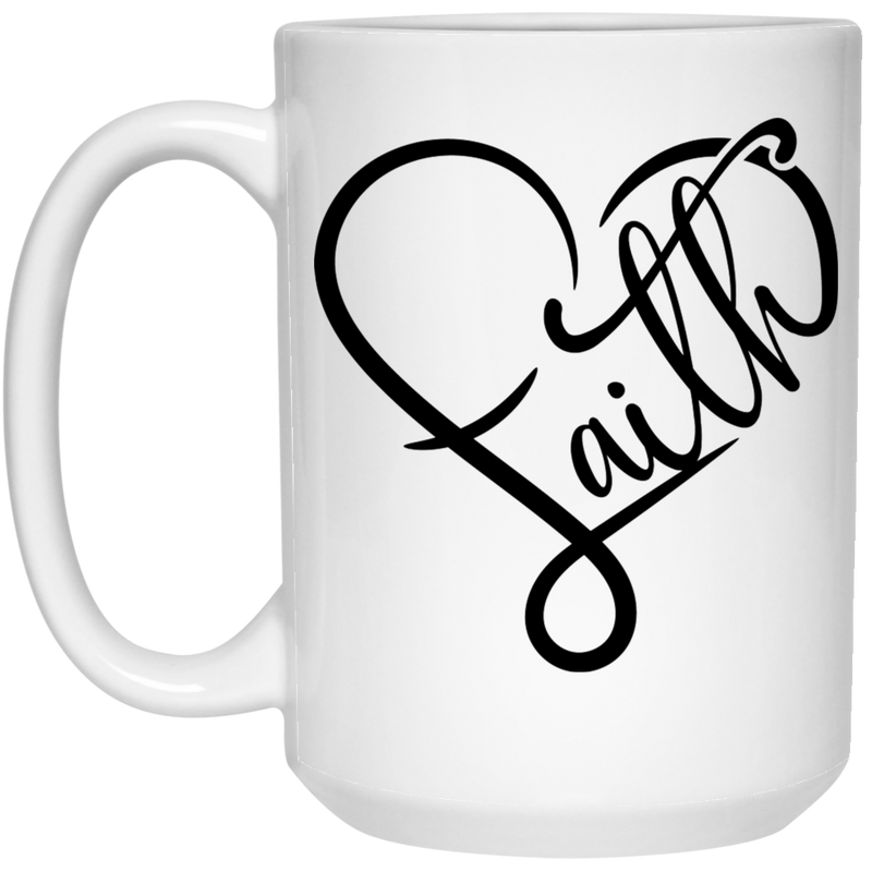 Faith 15 oz. White Mug
