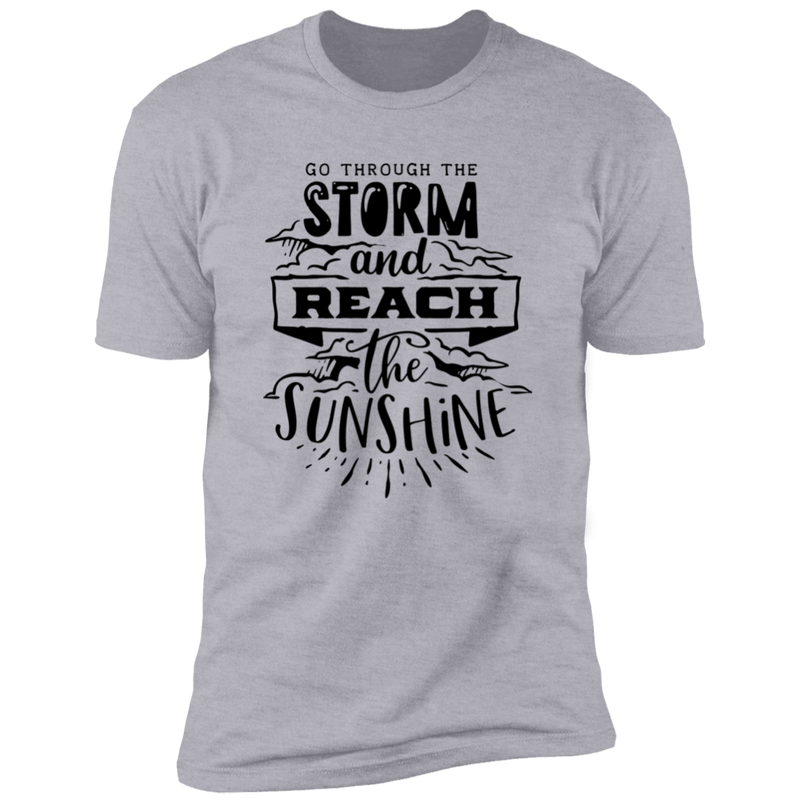 GO THROUGH THE STORM AND REACH THE SUNSHINE Premium Short Sleeve T-Shirt