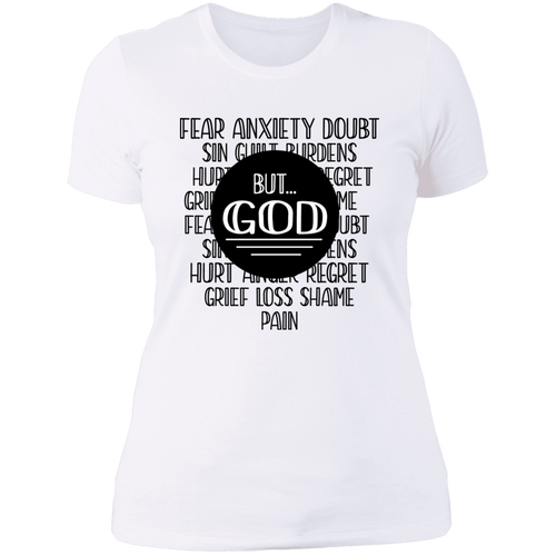 But God Ladies' Boyfriend T-Shirt