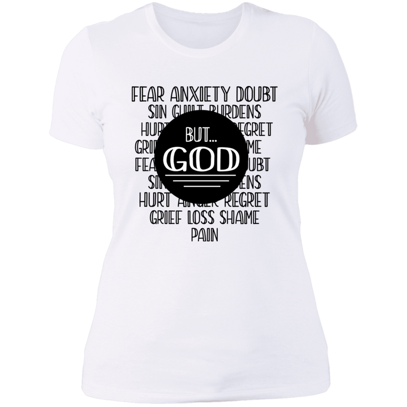 But God Ladies' Boyfriend T-Shirt