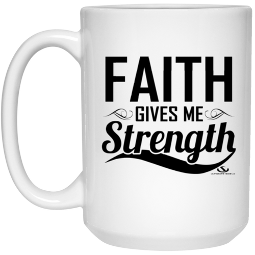 Faith over FEAR 15 oz. White Mug