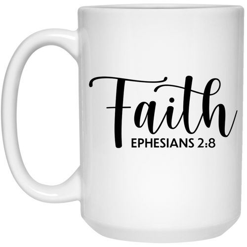 Faith 15 oz. White Mug