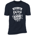 WORRY END WHEN FAITH IN GOD BEGINSPremium Short Sleeve T-Shirt