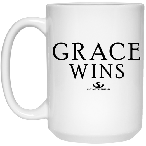 GRACE WINS 15 oz. White Mug