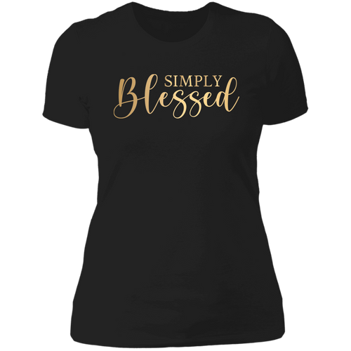 SIMPLY BLESSED Ladies' Boyfriend T-Shirt