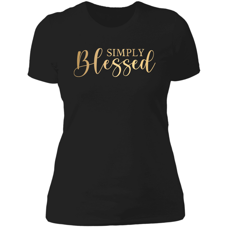 SIMPLY BLESSED Ladies' Boyfriend T-Shirt