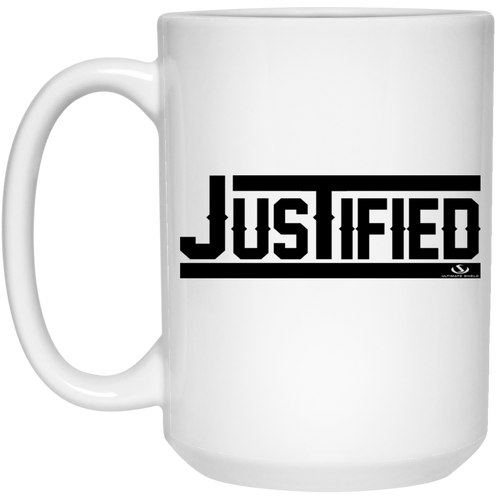 JUSTIFIED 15 oz. White Mug