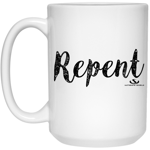 Repent 15 oz. White Mug