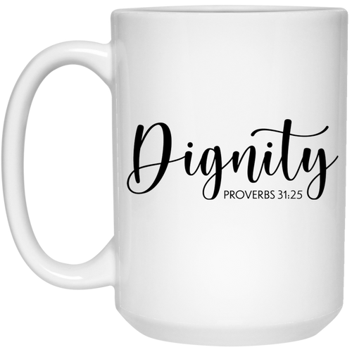 Dignity 15 oz. White Mug