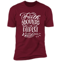 FAITH ABOUNDS IN DEEPEST WATERS Premium Short Sleeve T-Shirt
