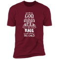 SOMETIMES GOD CALMS THE STORMS SOMETIMES HE LETS THE STORM RAGE AND CALMS HIS CHILD Premium Short Sleeve T-Shirt