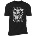 FAITH ABOUNDS IN DEEPEST WATERS Premium Short Sleeve T-Shirt