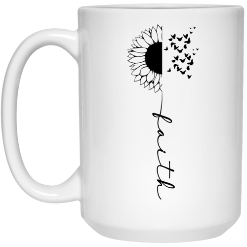 Faith 15 oz. White Mug