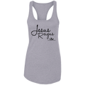 JESUS REIGNS  Ladies Ideal Racerback Tank