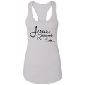 JESUS REIGNS  Ladies Ideal Racerback Tank