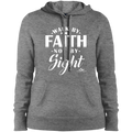 WALK BY FAITH NOT BY SIGHT  Ladies' Pullover Hooded Sweatshirt