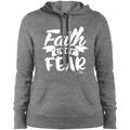 FAITH OVER FEAR Ladies' Pullover Hooded Sweatshirt
