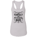 I AM FEARFULLY AND WONDERFULLY MADE  Ladies Ideal Racerback Tank